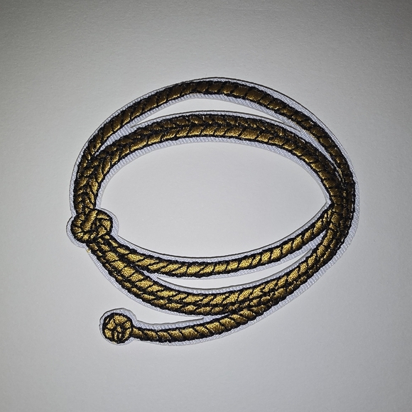 Lasso Embroidered Rope Patch Western Cowboy Rodeo - Picture 2 of 6